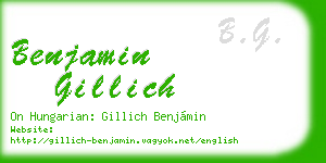 benjamin gillich business card